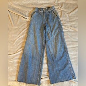 Garage wide leg jeans, size 0 24 (small).